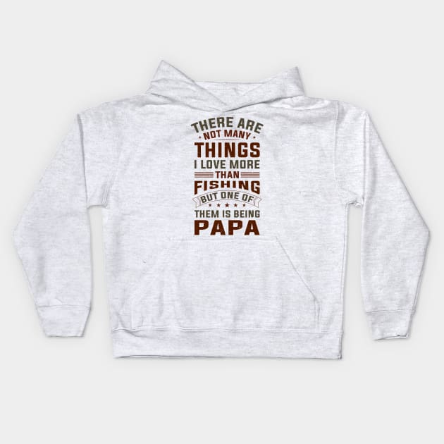 Dad Angler Funny Saying Father's Day Men Kids Hoodie by Foxxy Merch